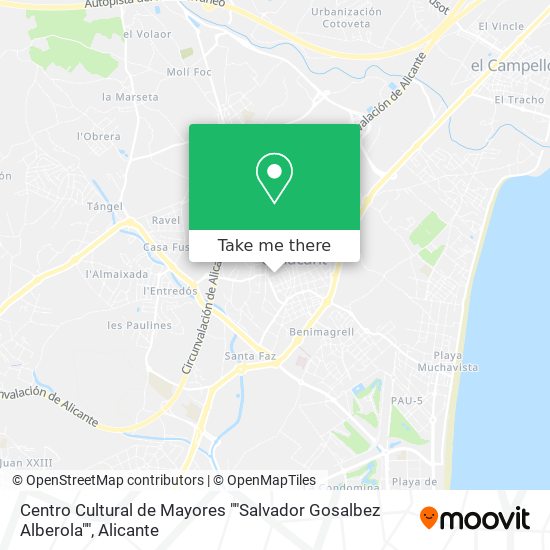 Centro Cultural de Mayores ""Salvador Gosalbez Alberola"" map