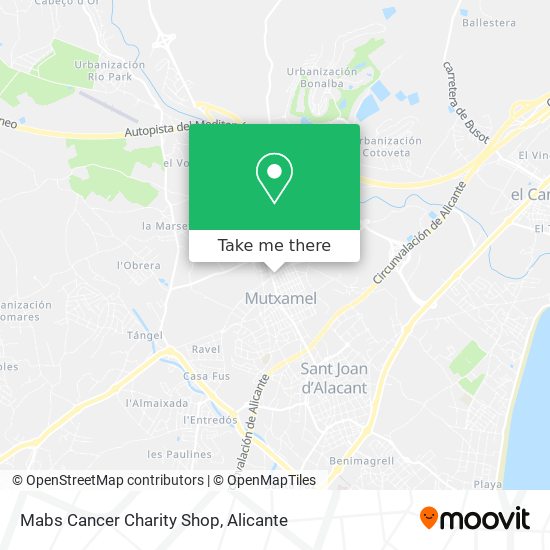 Mabs Cancer Charity Shop map