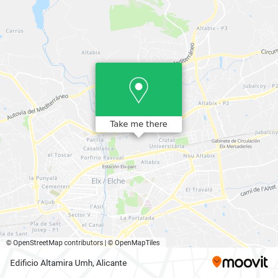 mapa Edificio Altamira Umh