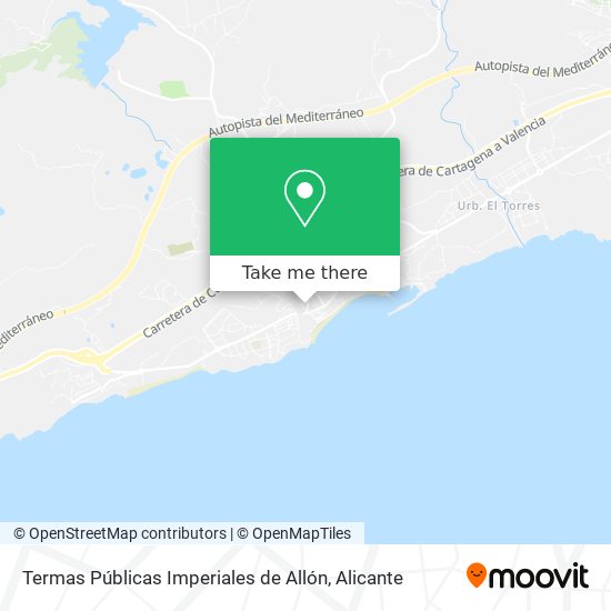 Termas Públicas Imperiales de Allón map
