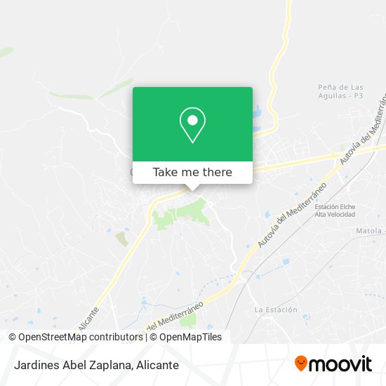 Jardines Abel Zaplana map