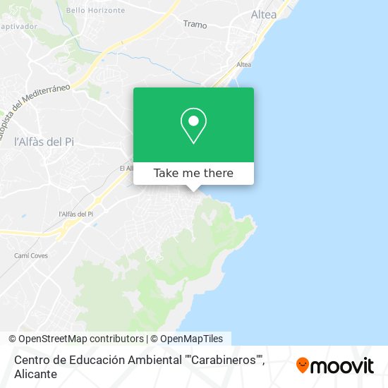 Centro de Educación Ambiental ""Carabineros"" map
