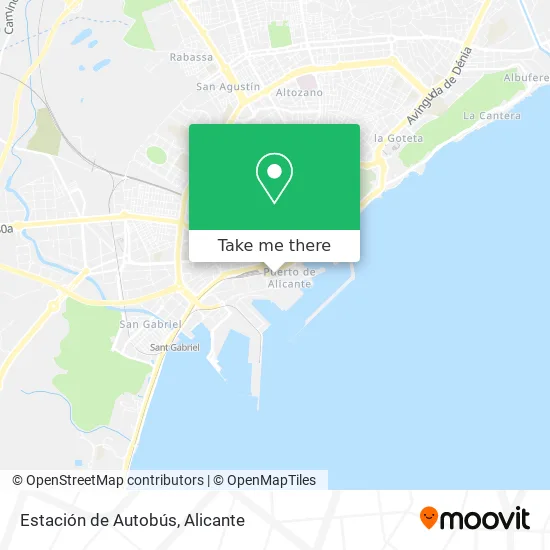 Estación de Autobús map