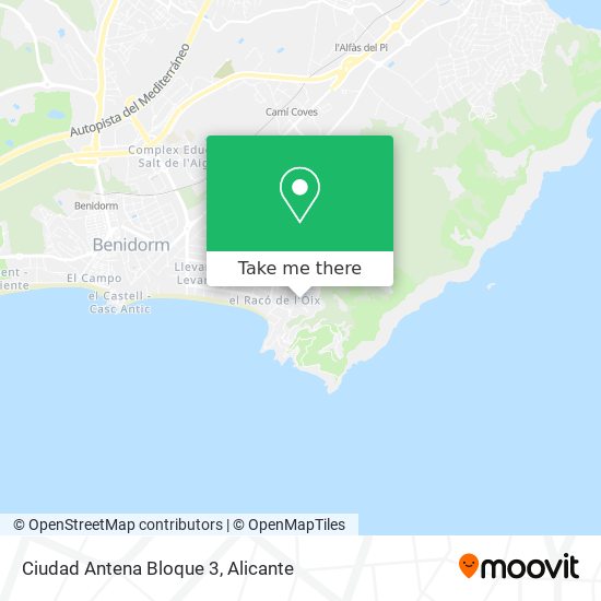 Ciudad Antena Bloque  3 map
