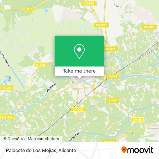 mapa Palacete de Los Mejías