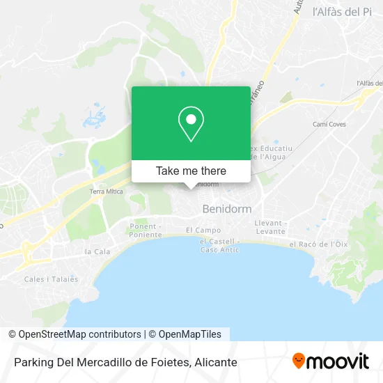 Parking Del Mercadillo de Foietes map