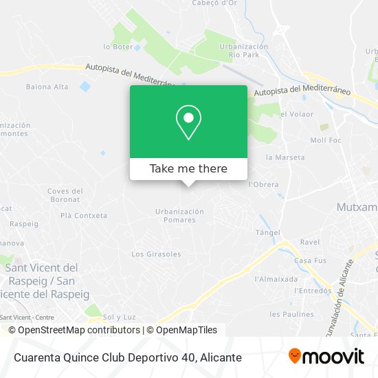 mapa Cuarenta Quince Club Deportivo 40