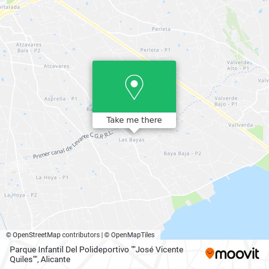 Parque Infantil Del Polideportivo ""José Vicente Quiles"" map