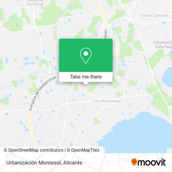 Urbanización Montesol map