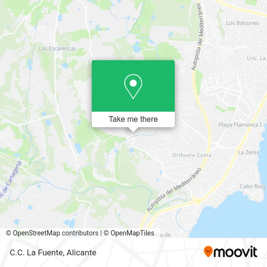 C.C. La Fuente map