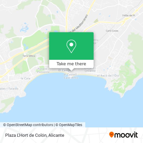 Plaza L'Hort de Colón map