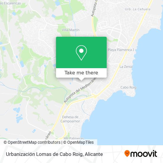 Urbanización Lomas de Cabo Roig map