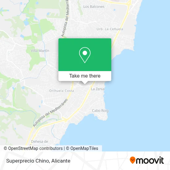 Superprecio Chino map