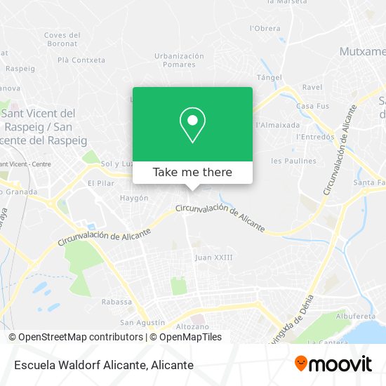 Escuela Waldorf Alicante map
