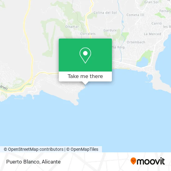 Puerto Blanco map