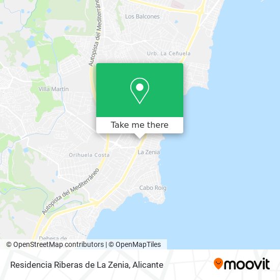 Residencia Riberas de La Zenia map