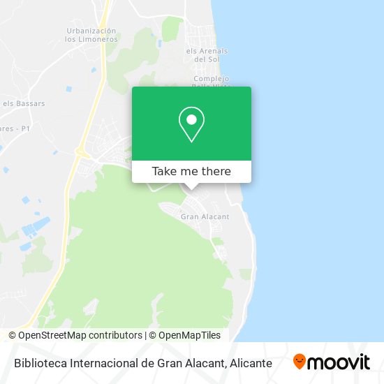 Biblioteca Internacional de Gran Alacant map