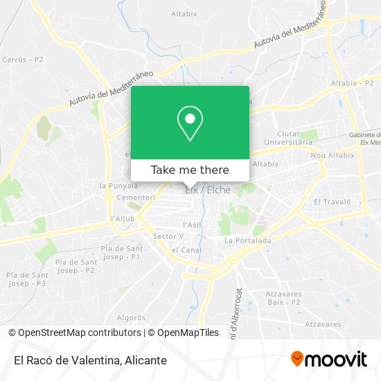 El Racó de Valentina map