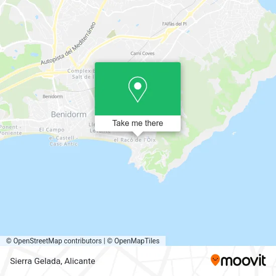 Sierra Gelada map