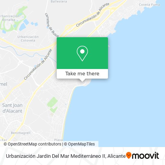 Urbanización Jardín Del Mar Mediterráneo II map