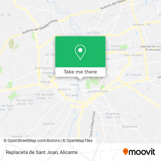 Replaceta de Sant Joan map