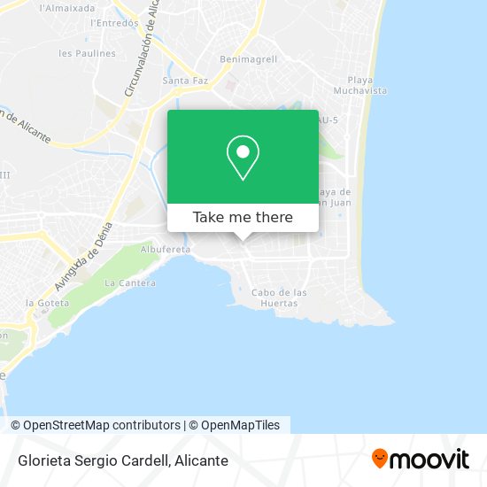 mapa Glorieta Sergio Cardell