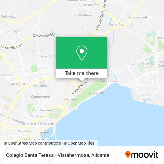 mapa Colegio Santa Teresa - Vistahermosa