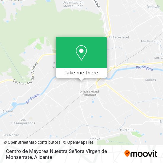 Centro de Mayores Nuestra Señora Virgen de Monserrate map