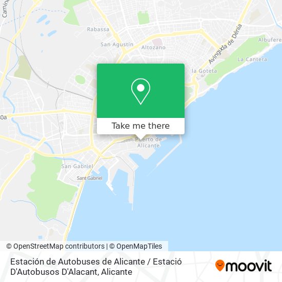 Estación de Autobuses de Alicante / Estació D'Autobusos D'Alacant map