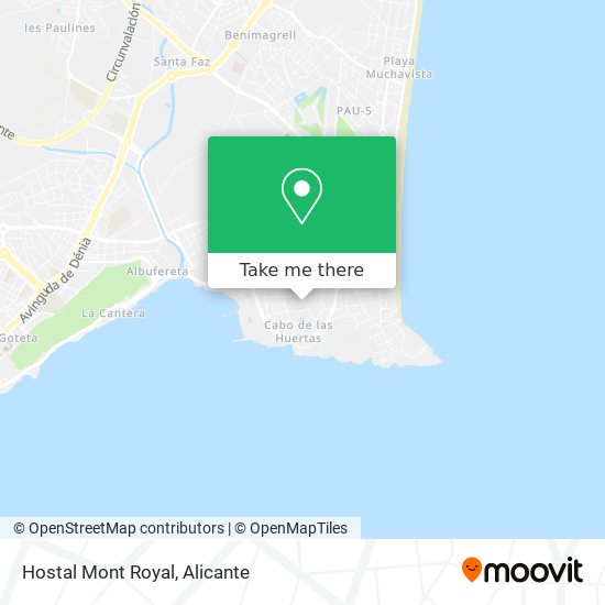 mapa Hostal Mont Royal