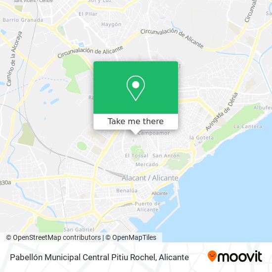 Pabellón Municipal Central Pitiu Rochel map