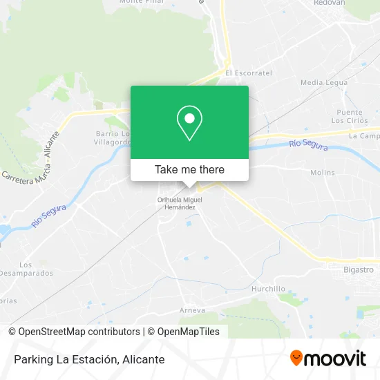 Parking La Estación map