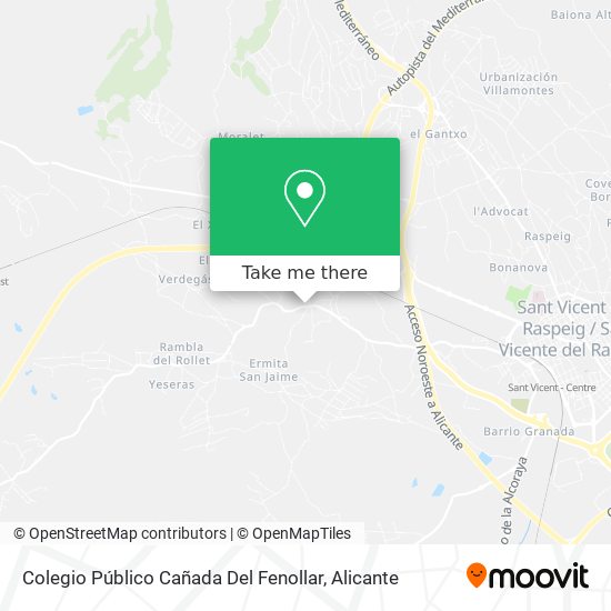 Colegio Público Cañada Del Fenollar map