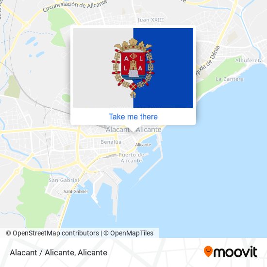 mapa Alacant / Alicante