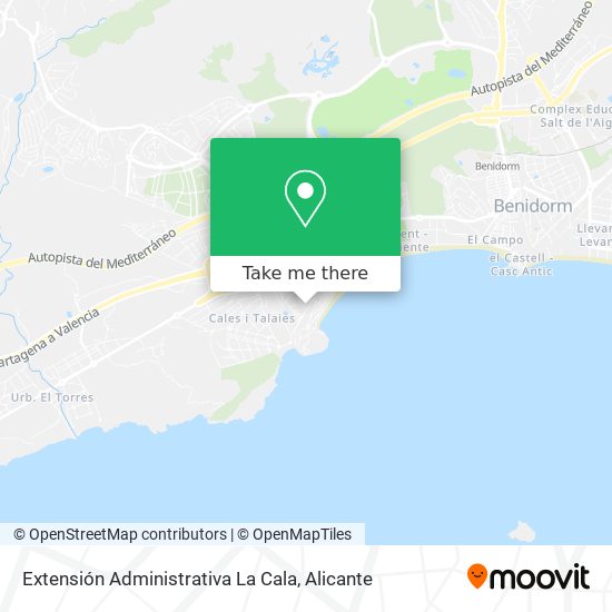 Extensión Administrativa La Cala map