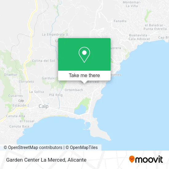 Garden Center La Merced map
