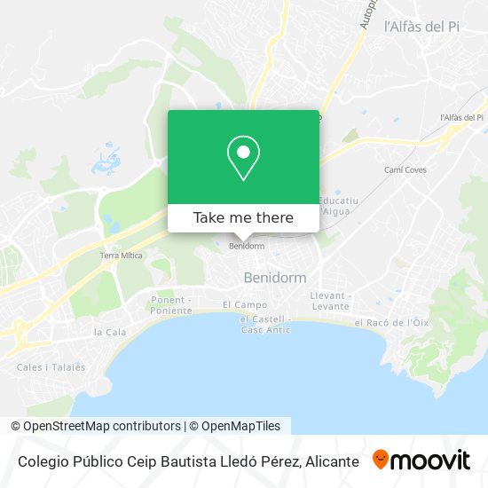 Colegio Público Ceip Bautista Lledó Pérez map