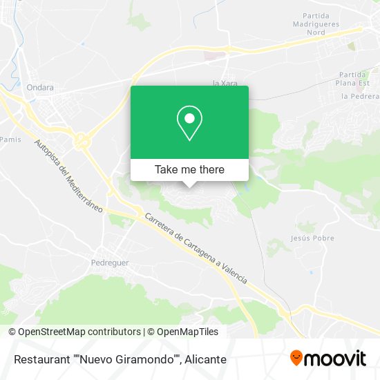 Restaurant ""Nuevo Giramondo"" map