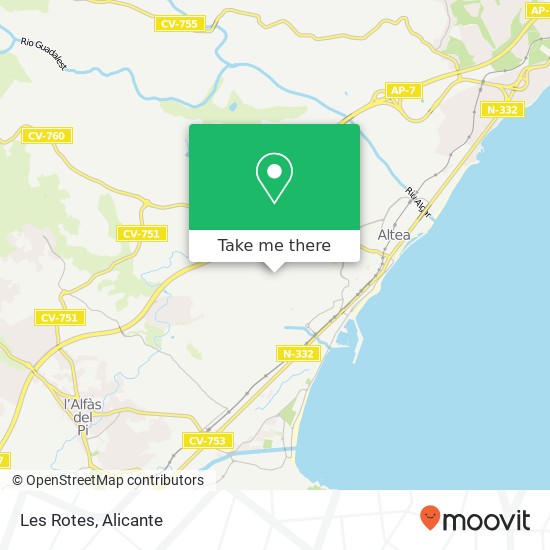 Les Rotes map