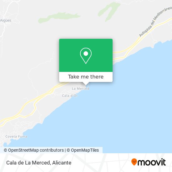 Cala de La Merced map