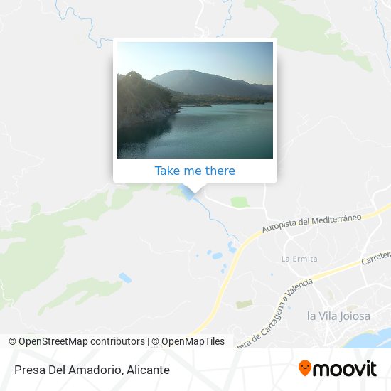 mapa Presa Del Amadorio