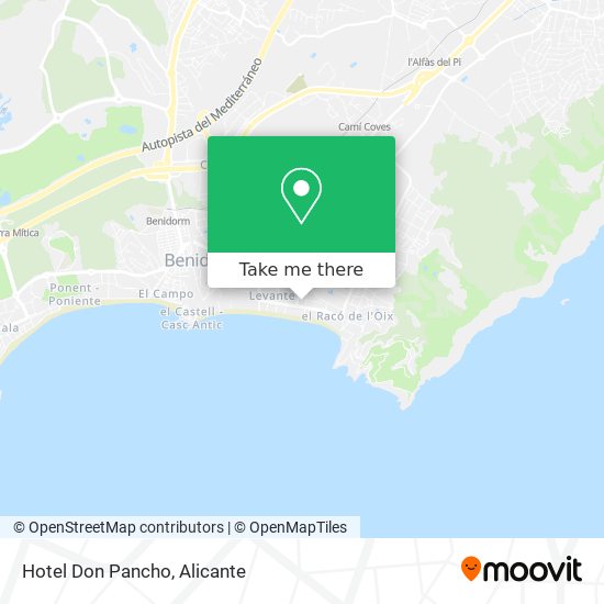 Hotel Don Pancho map