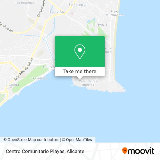 Centro Comunitario Playas map