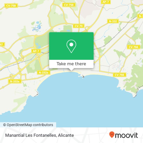 Manantial Les Fontanelles map