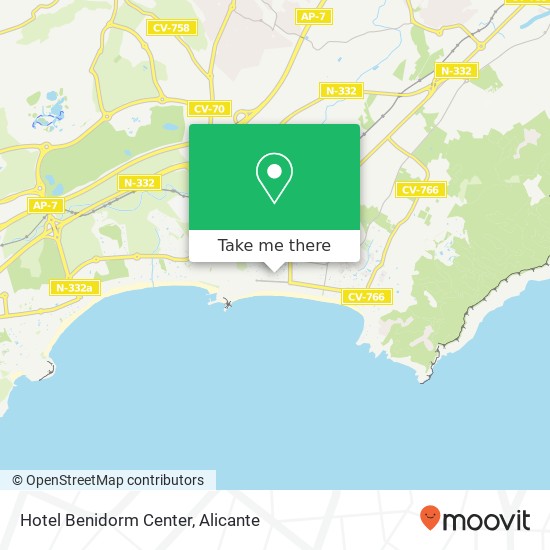 Hotel Benidorm Center map