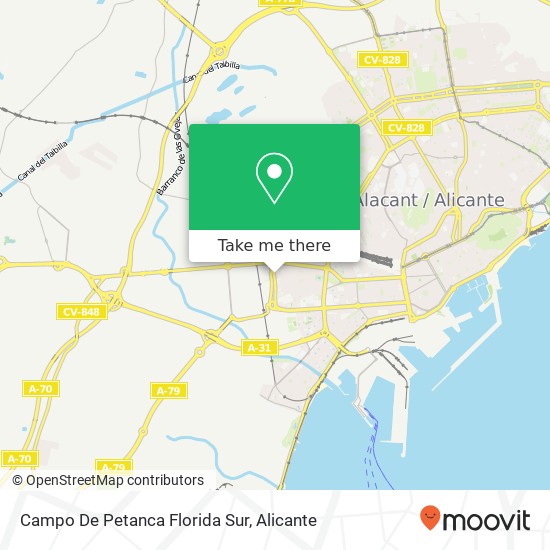 mapa Campo De Petanca Florida Sur