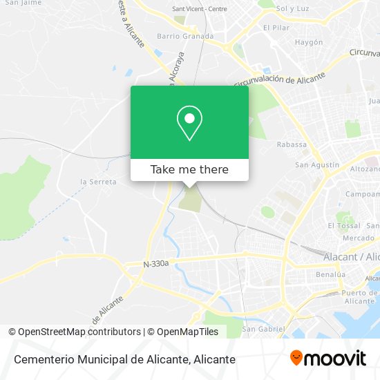 Cementerio Municipal de Alicante map