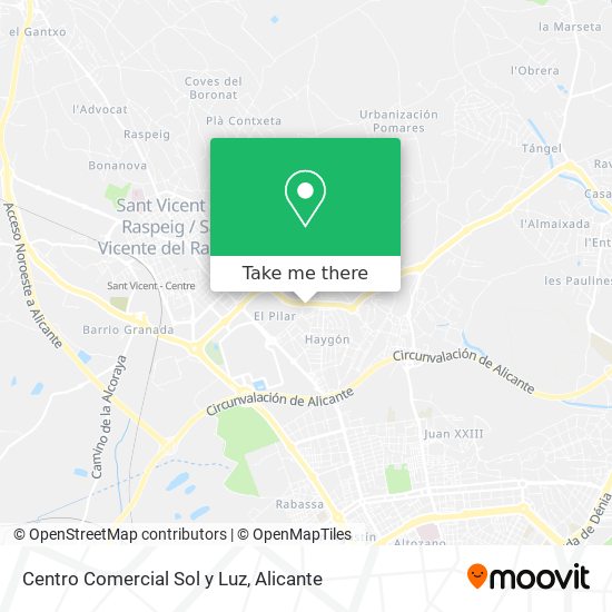 Centro Comercial Sol y Luz map