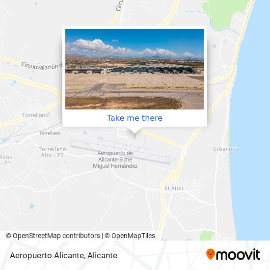 Aeropuerto Alicante map
