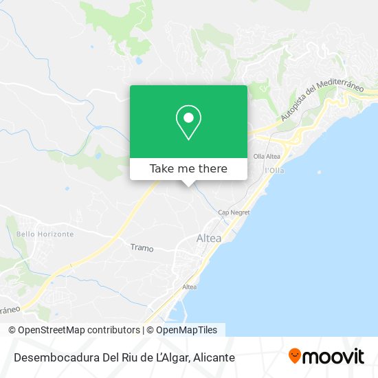 Desembocadura Del Riu de L’Algar map